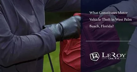 What Constitutes Motor Vehicle Theft in West Palm Beach, Florida?